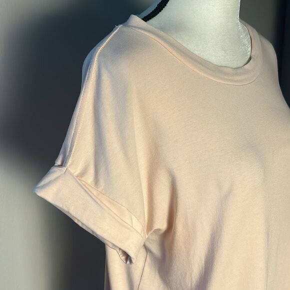 All Saints Blush Pink Short Sleeve Tee sz XS/S - Picture 2 of 4